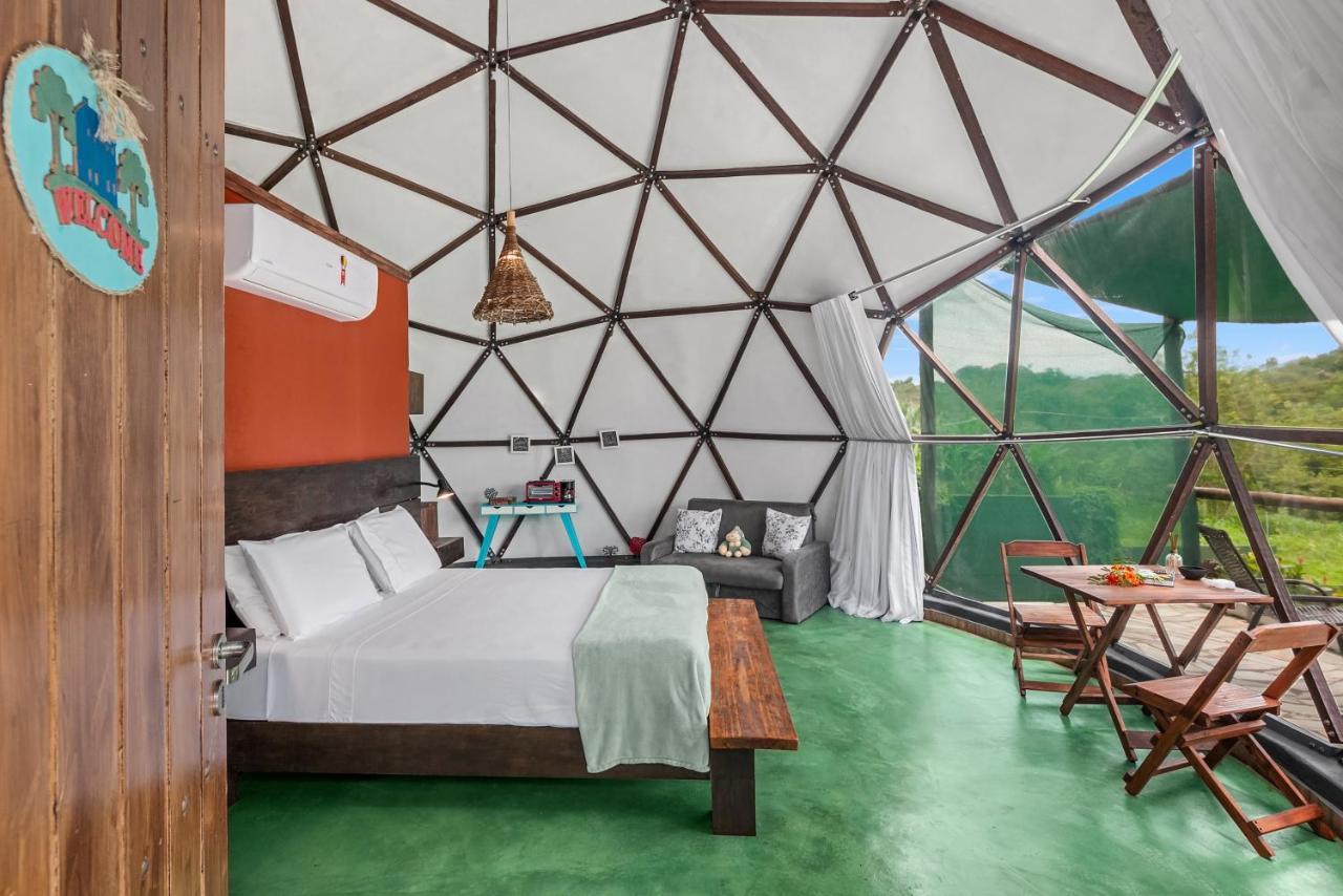 Glamping Serra Da Canastra - Casinha De Hortela - Domo Embauba Delfinópolis المظهر الخارجي الصورة